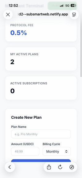 SubSmart Protocol – screenshot 2