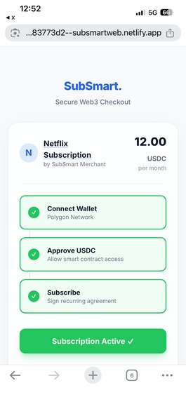 SubSmart Protocol – screenshot 5