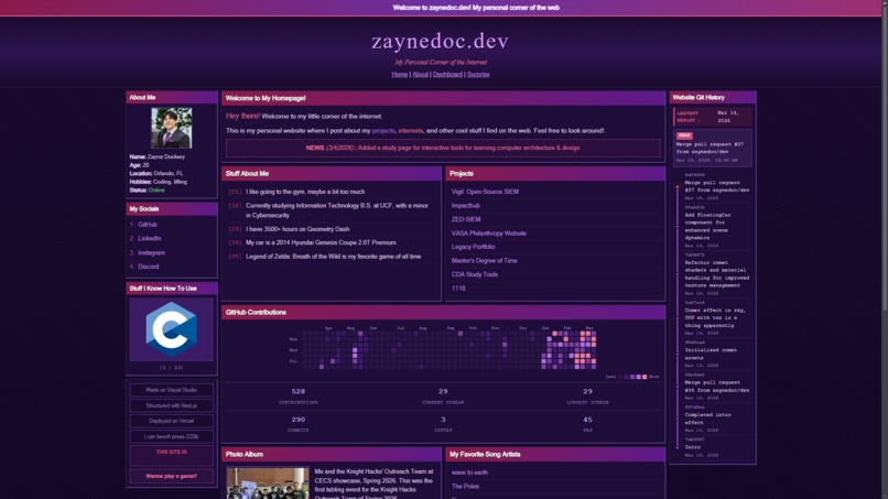 zaynedoc.dev – screenshot 2