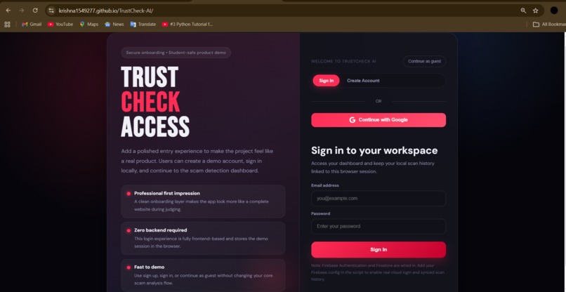 Trust Check AI – screenshot 1