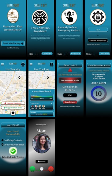Safety app (SHE raksha) – screenshot 1