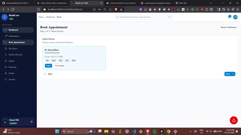 Medicore HMS – screenshot 1