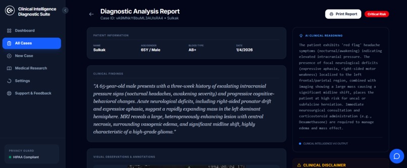 Clinical Intelligence Diagnostic Suite – screenshot 4