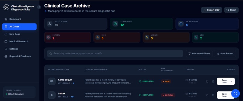 Clinical Intelligence Diagnostic Suite – screenshot 5