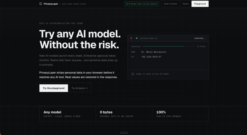 PrivacyLayer – screenshot 1