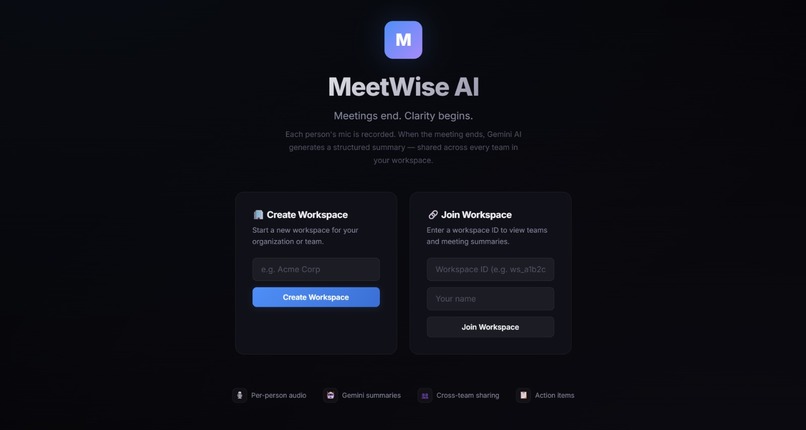 MeetWise-AI – screenshot 1