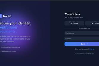 LokHub – Secure Digital Identity & Document Vault