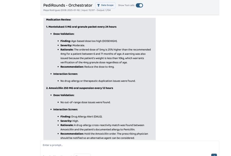 PediRounds — AI Co-Resident for Pediatric Morning Rounds – screenshot 2