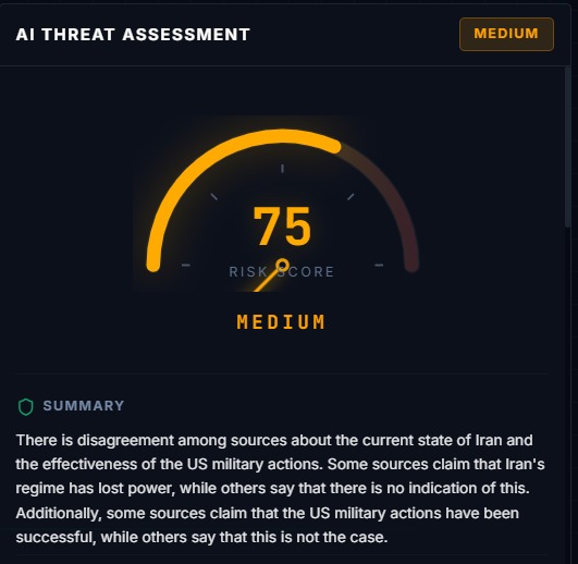 Sentinel — Conflict Misinformation Early Warning System – screenshot 4
