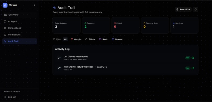 Nexus - The Security Layer for AI Agents – screenshot 1