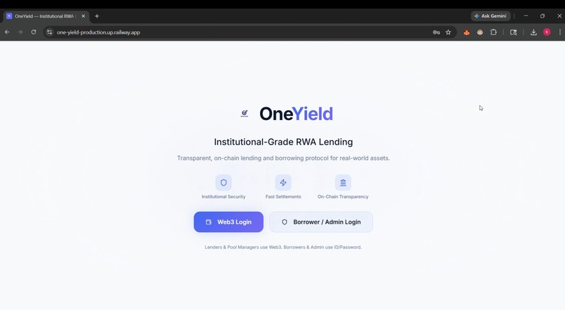 OneYield  – screenshot 2