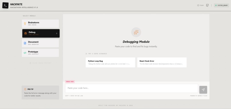 HackMate – AI-Powered Hackathon Assistant – screenshot 2