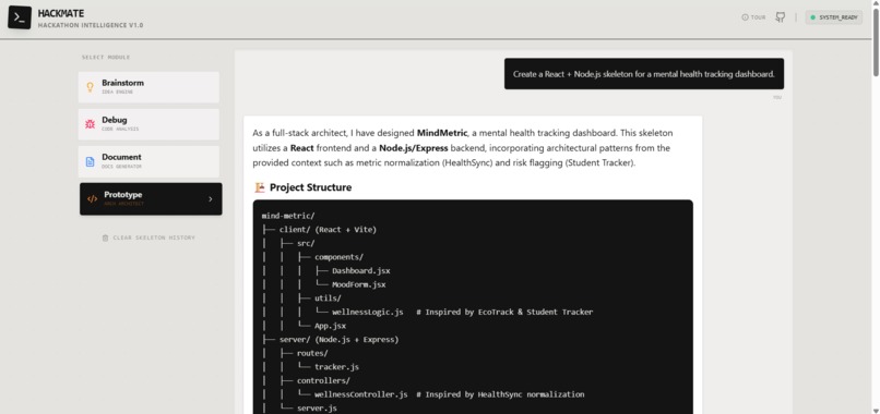 HackMate – AI-Powered Hackathon Assistant – screenshot 3