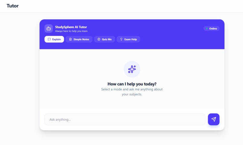 StudySphere AI – Intelligent Learning Assistant – screenshot 2
