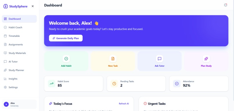 StudySphere AI – Intelligent Learning Assistant – screenshot 8