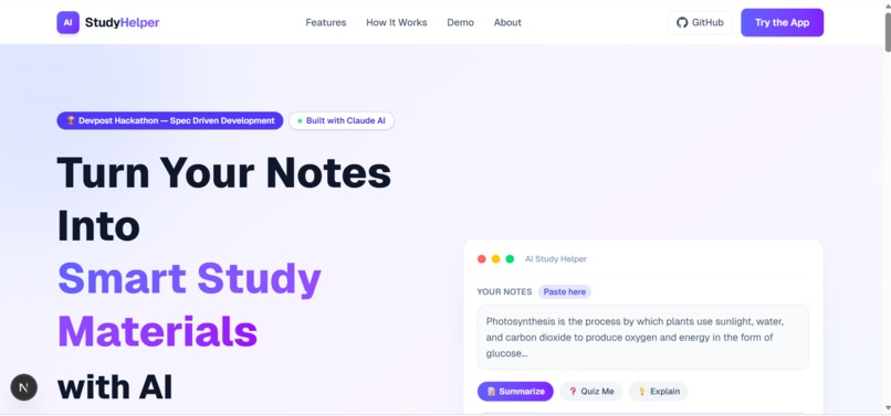 AI Study Helper – screenshot 1