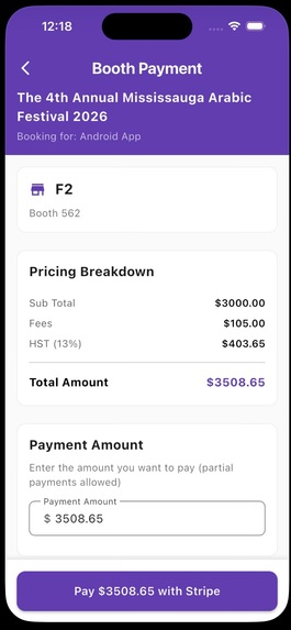 TOME – Event Booking & Vendor Management Platform – screenshot 3