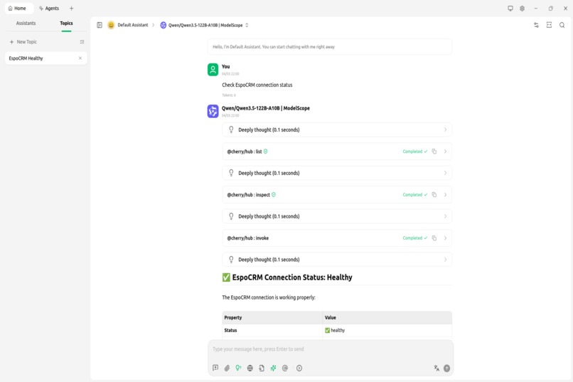EspoCRM-MCP-Auth0 – screenshot 2