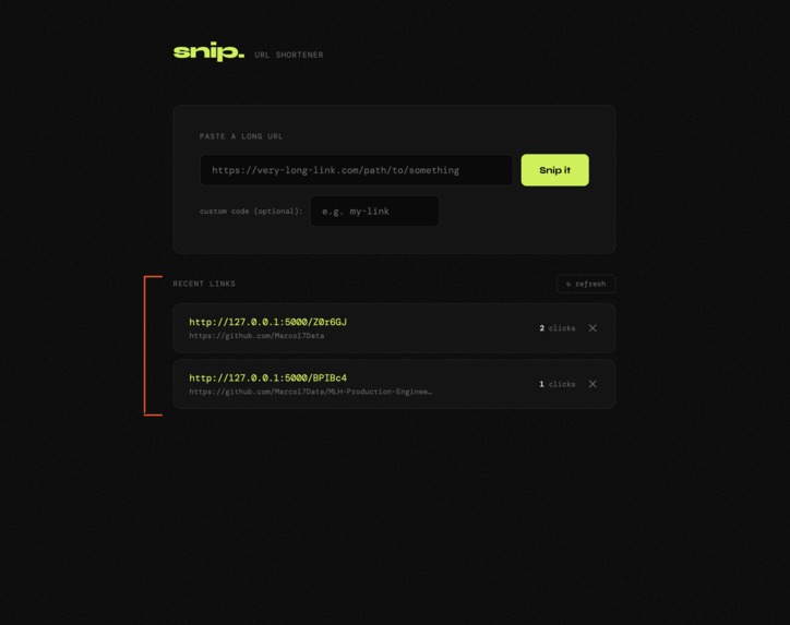snip.URL Shortener – screenshot 4