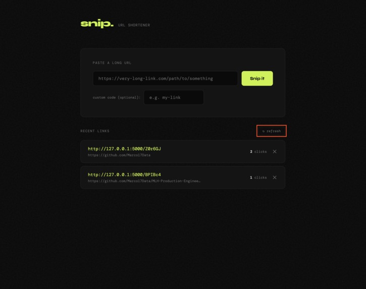 snip.URL Shortener – screenshot 6
