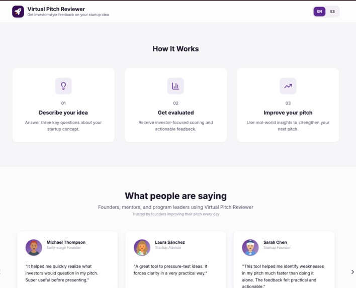 Virtual Pitch Reviewer – screenshot 2