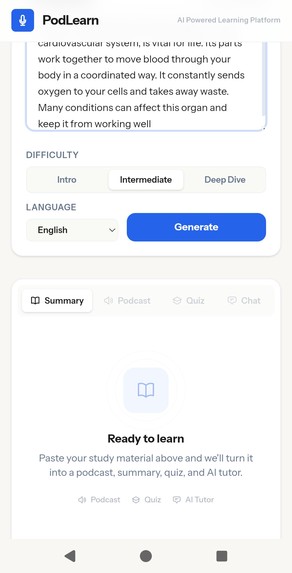 PodLearn – screenshot 2