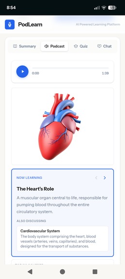 PodLearn – screenshot 1