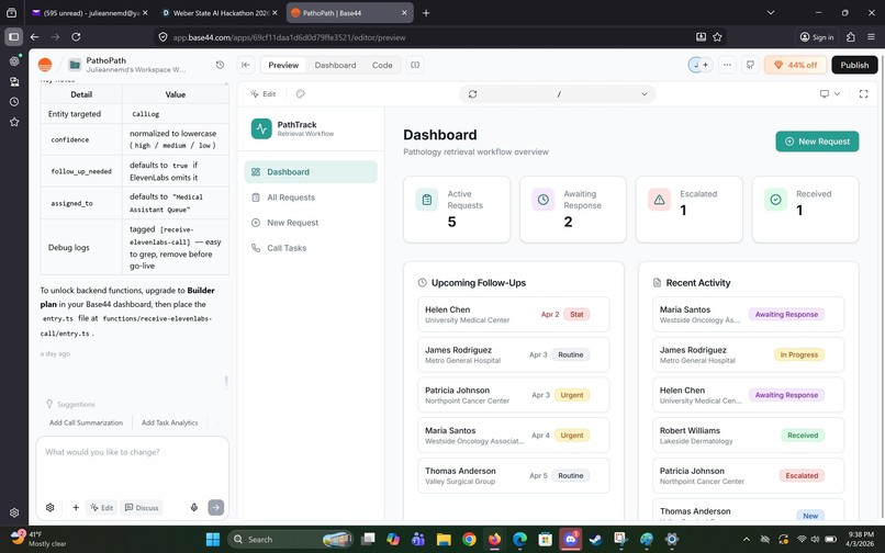 PathTrack - From Calls to Clinical Workflows – screenshot 5