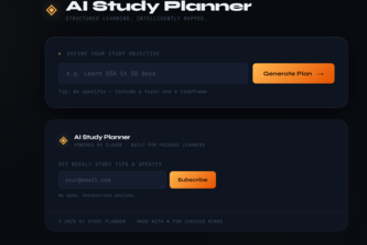 AI Study Planner