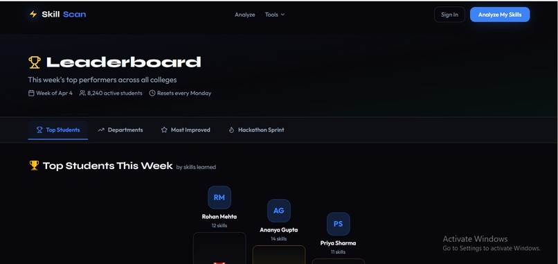 SkillScan — AI Career Intelligence for Students – screenshot 8