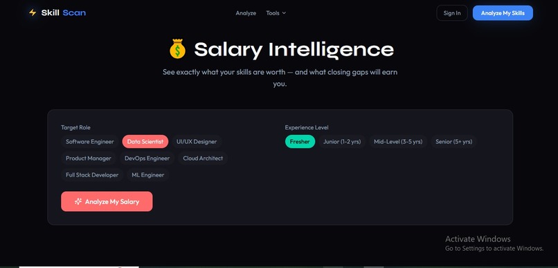 SkillScan — AI Career Intelligence for Students – screenshot 9