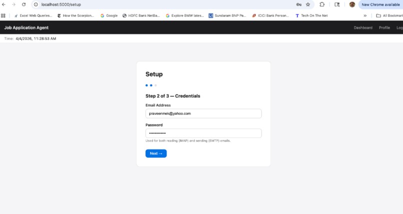 Job Application Agent   – screenshot 3