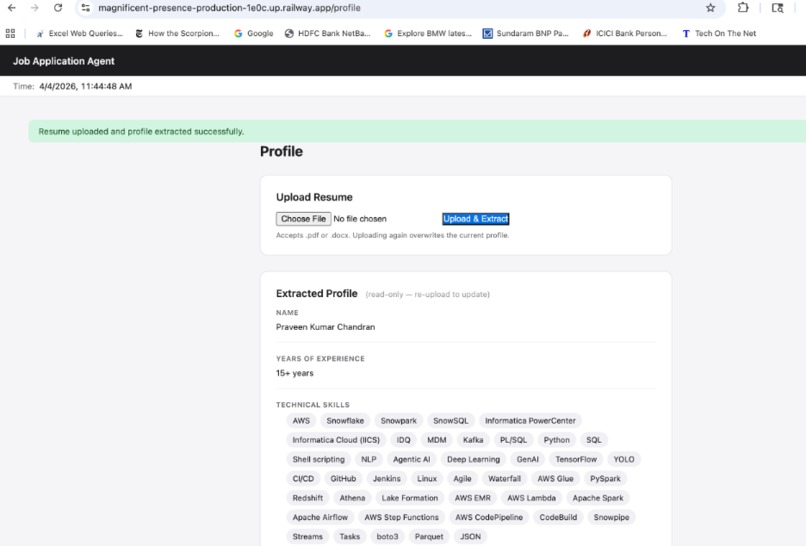 Job Application Agent   – screenshot 6