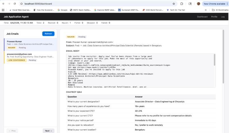 Job Application Agent   – screenshot 7