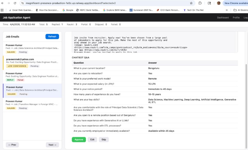 Job Application Agent   – screenshot 8