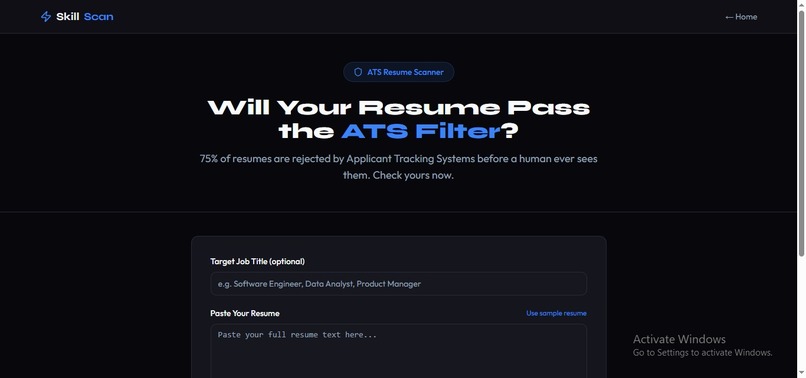 SkillScan — AI Career Intelligence for Students – screenshot 3
