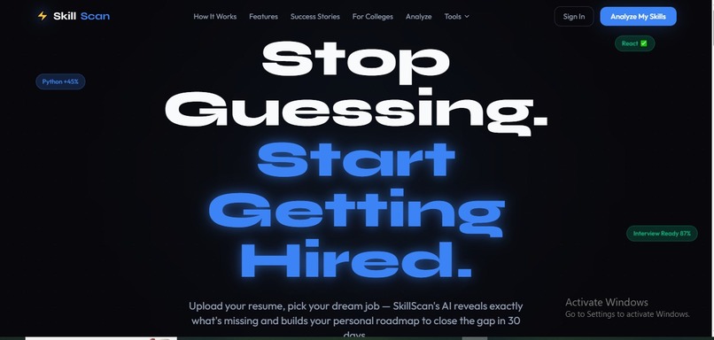 SkillScan — AI Career Intelligence for Students – screenshot 9