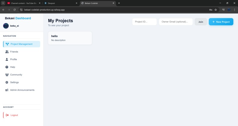 bekaei-codelab – screenshot 1