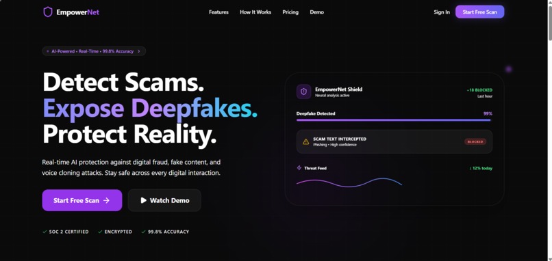 EmpowerNet – Real-Time Digital Trust Platform – screenshot 1