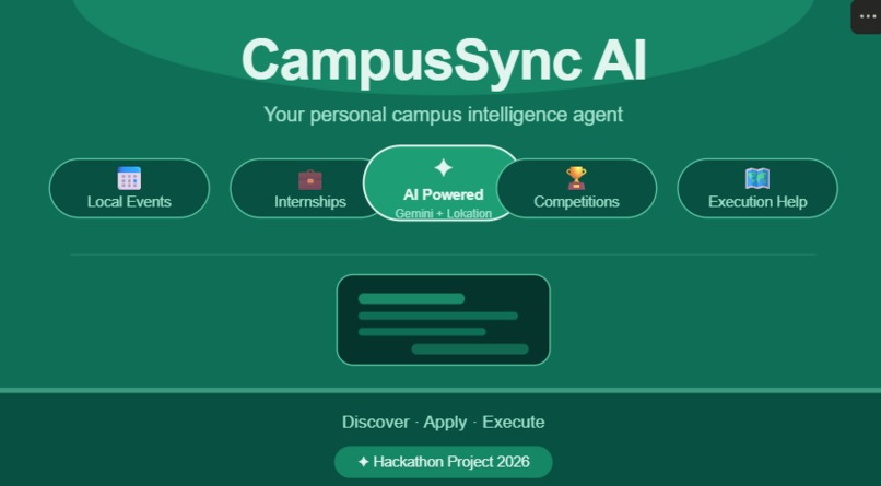 CampusSync AI – screenshot 1
