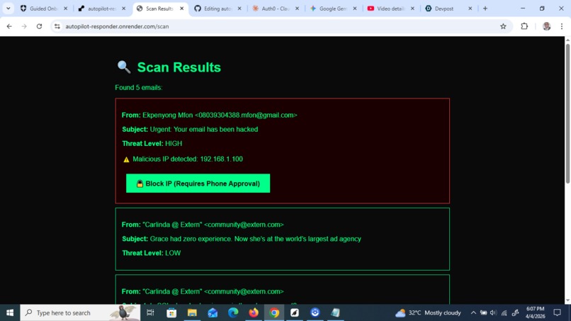 AutoPilot Responder: Zero-Trust AI Gateway – screenshot 2