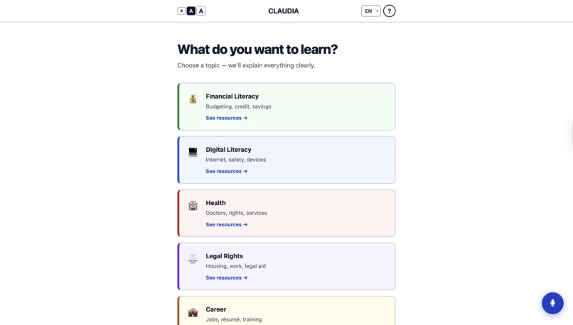 CLAUDIA – screenshot 1