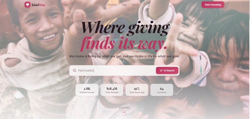KindMap - Mapping Trust Across the World – screenshot 1