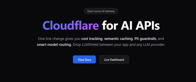 LLMShield — Cloudflare for AI APIs – screenshot 1