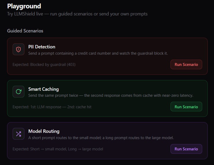 LLMShield — Cloudflare for AI APIs – screenshot 6
