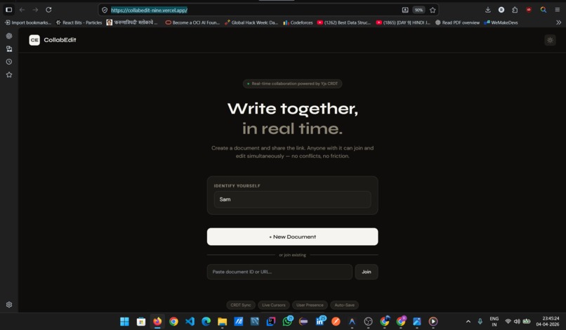 Colabedit – screenshot 1