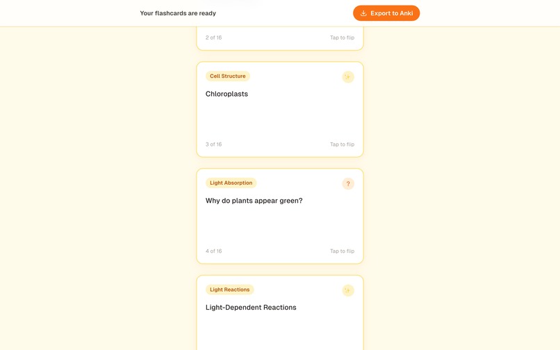 Learn AI Flashcards – screenshot 1