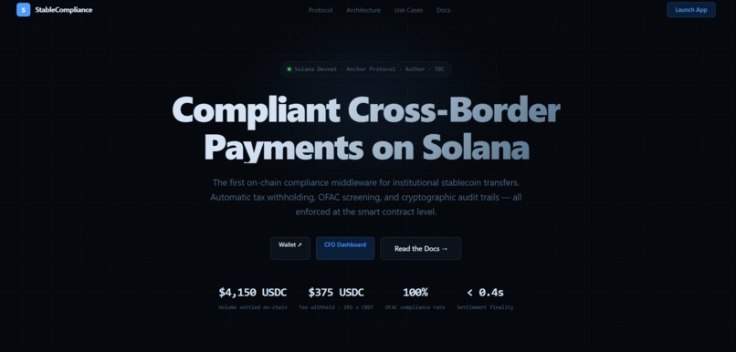 StableCompliance Protocol – screenshot 1