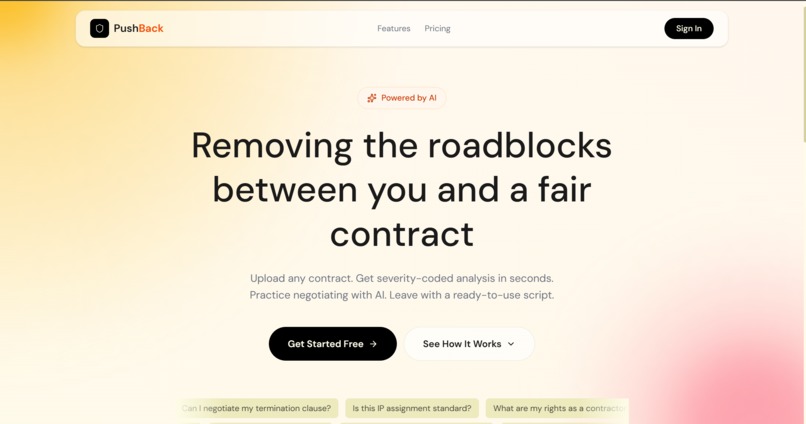 PushBack – screenshot 1