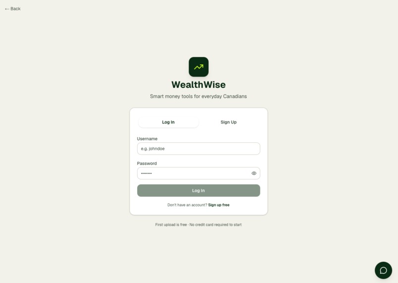 WealthWize – screenshot 2